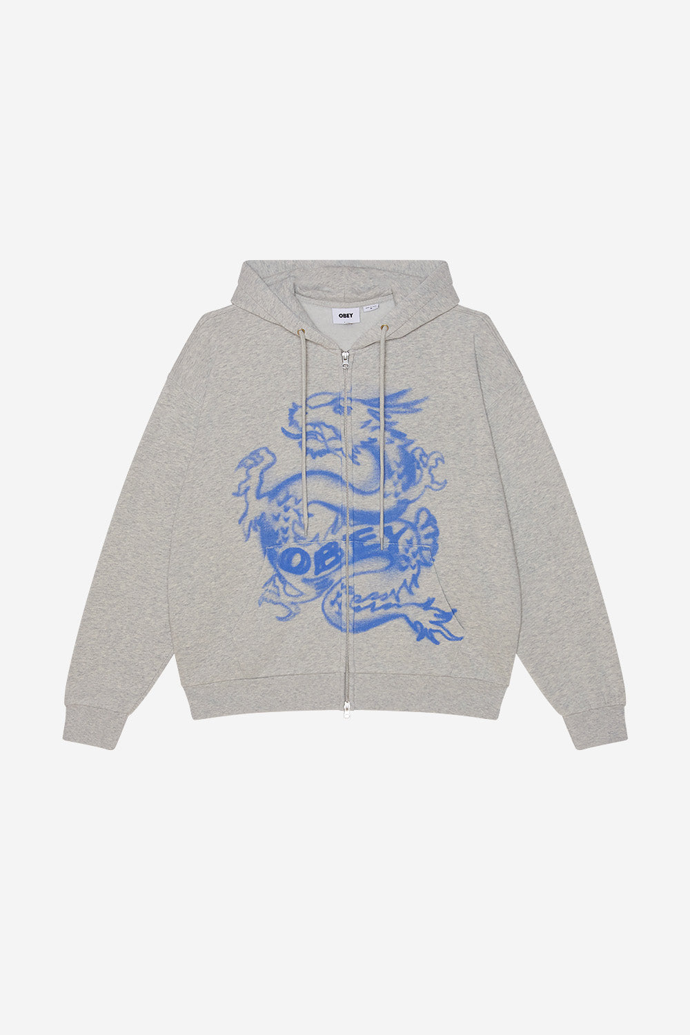 Draco Zip Hood - Dusty Ash Grey