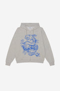 Draco Zip Hood - Dusty Ash Grey