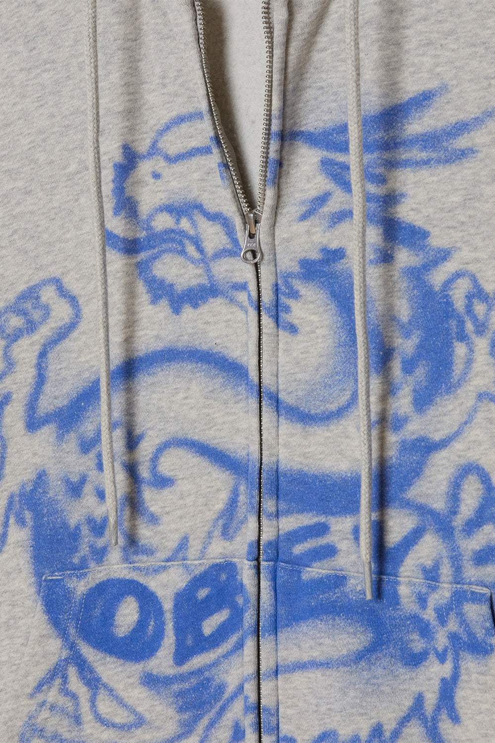 Draco Zip Hood - Dusty Ash Grey