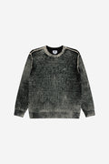 Spray Effect Sweater - Dark Black Multi
