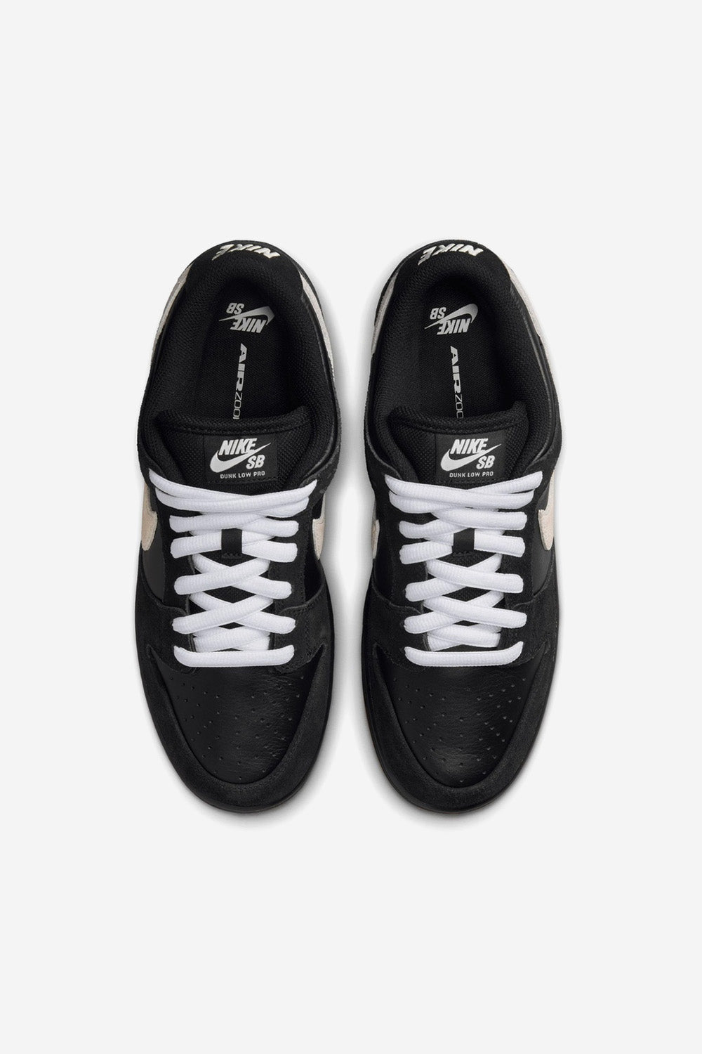 Dunk Low Pro Shoes - Black White Black Gum Light Brown