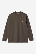 L/S Chase T-Shirt - Shungite / Gold