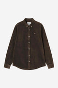 L/S Madison Cord Shirt - Tobacco