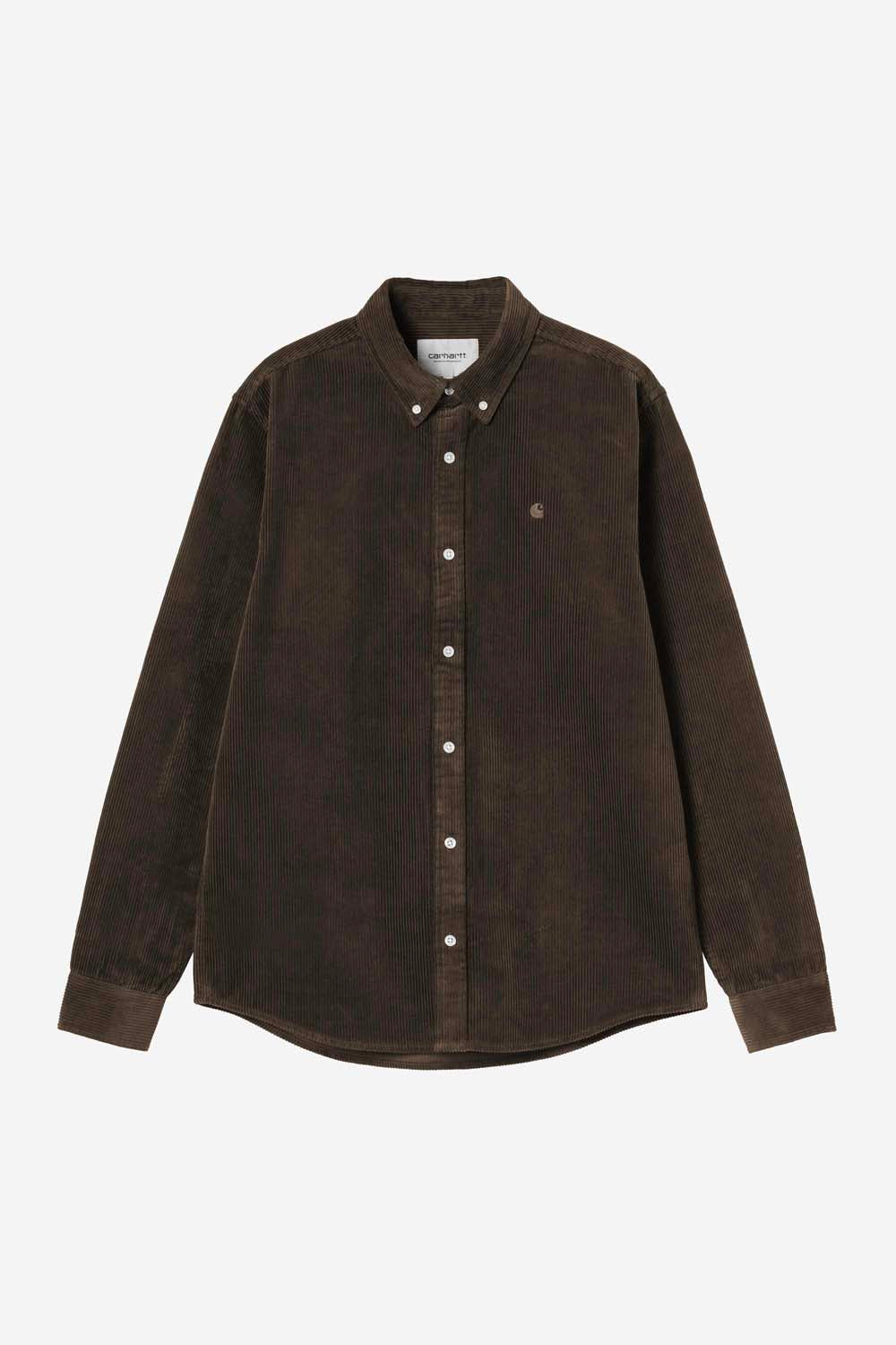 L/S Madison Cord Shirt - Tobacco