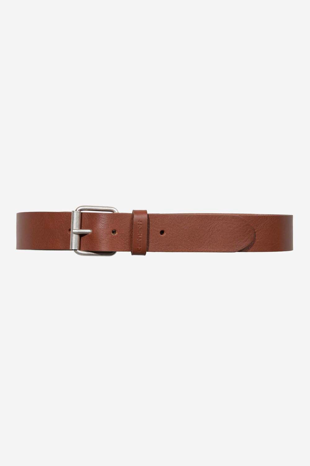 Script Belt - Cognac / Silver