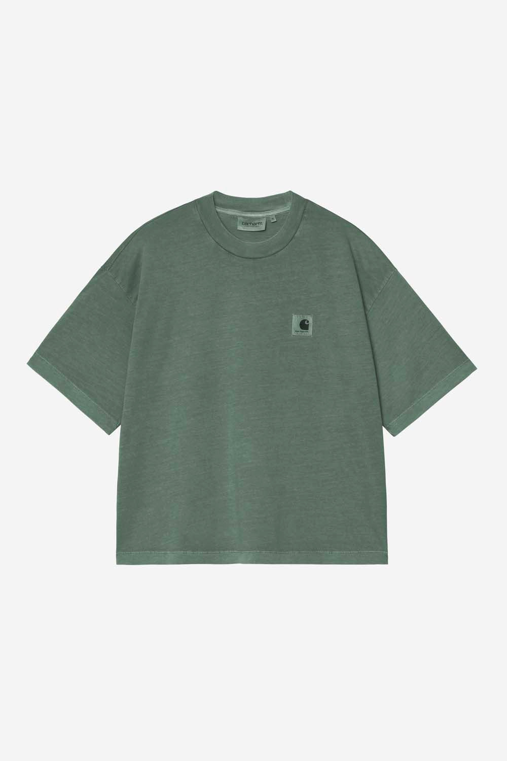 W' S/S Nelson T-Shirt - Dark Scarab Garment Dyed