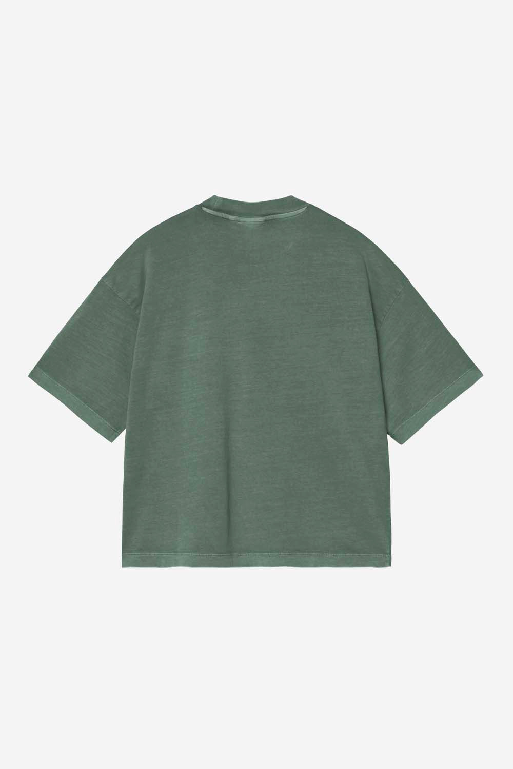 W' S/S Nelson T-Shirt - Dark Scarab Garment Dyed