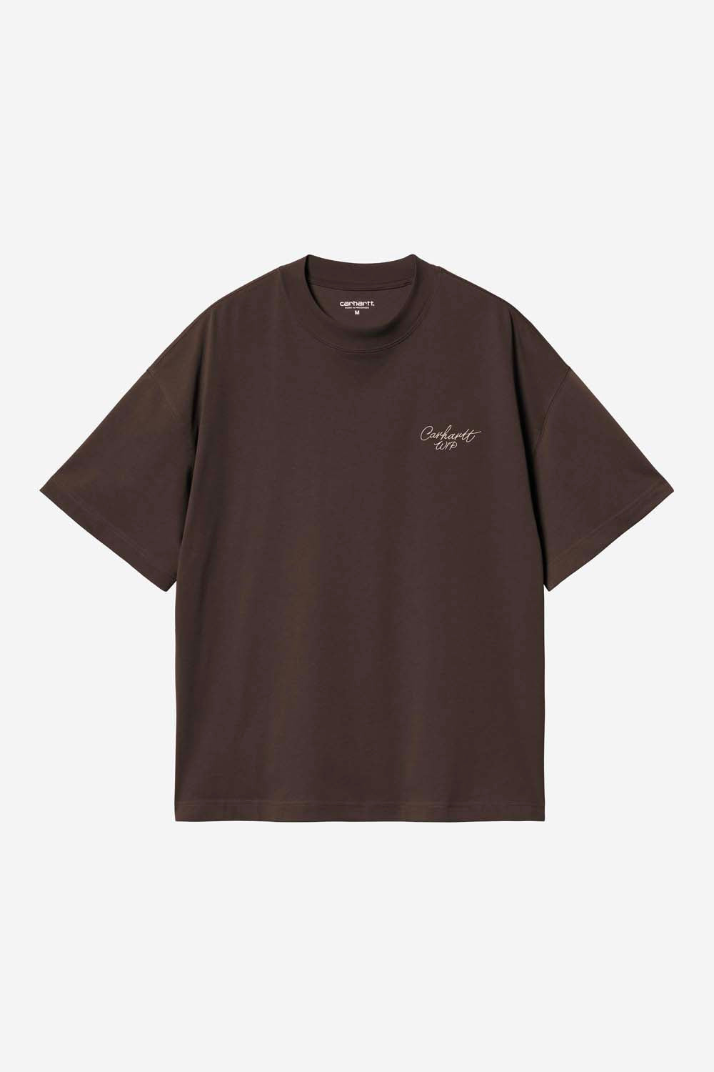 S/S Signature Script T-Shirt - Tobacco / Natural
