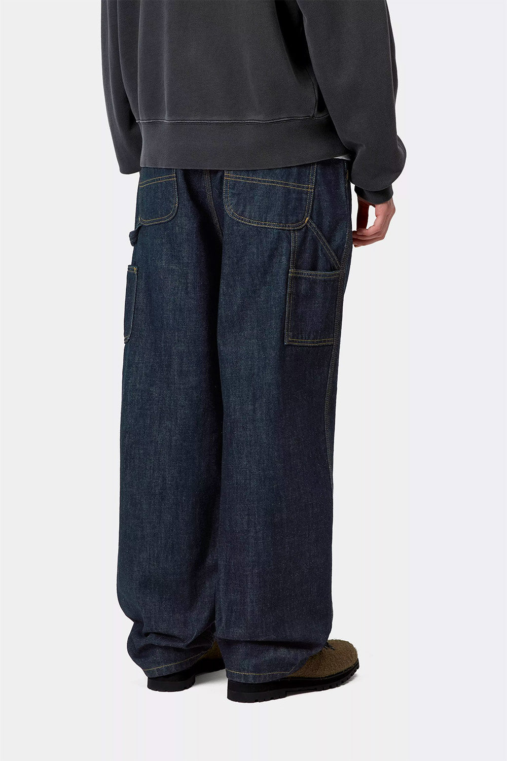W' Brandon Single Knee Pant 'Camano' Denim - Blue Rinsed
