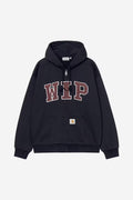 Hooded WIP Sweat Jacket - Dark Navy Stone Washed