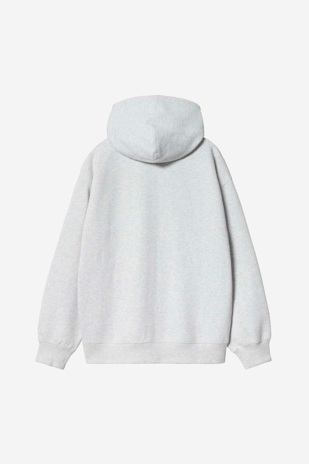 Hooded WIP Sweat Jacket - Ash Heather Stone Washed