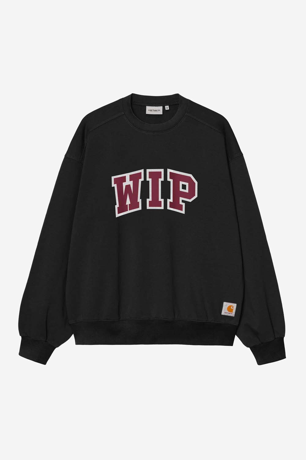 WIP III Sweat - Black Heavy Stone Wash