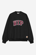 WIP III Sweat - Black Heavy Stone Wash
