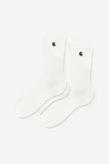 Madison Pack Socks - White / Black + White / Black