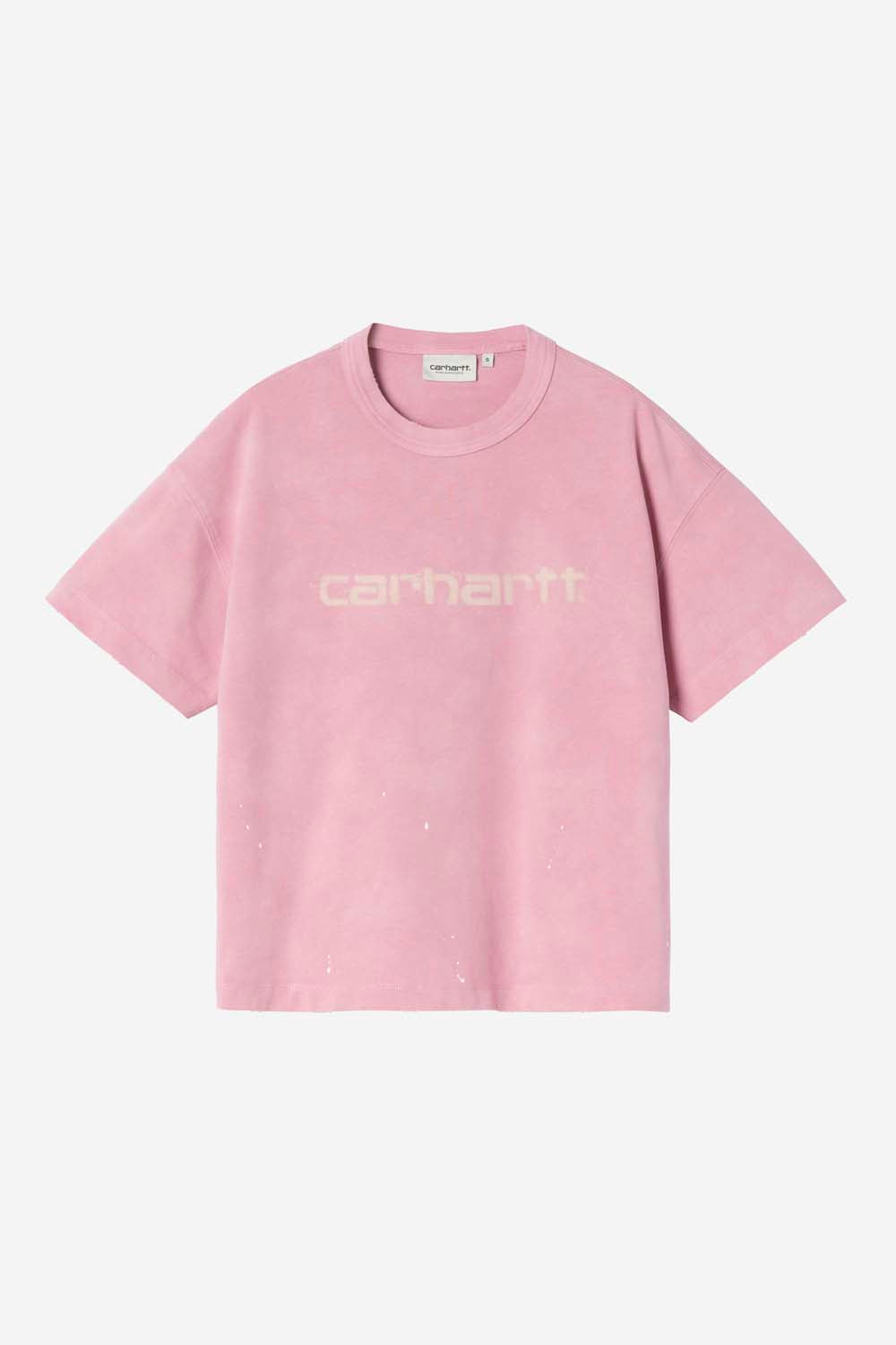 W' S/S Painter T-Shirt - Hortensia Destroy Wash, Splatter