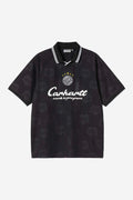 S/S Terrace Football T-Shirt - Heart Train Jacquard, Black