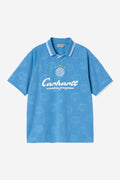 S/S Terrace Football T-Shirt - Heart Train Jacquard, Curacao