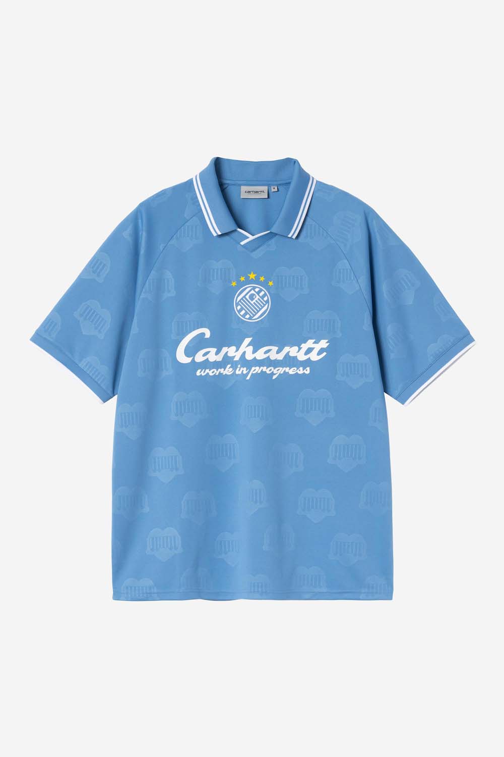 S/S Terrace Football T-Shirt - Heart Train Jacquard, Curacao