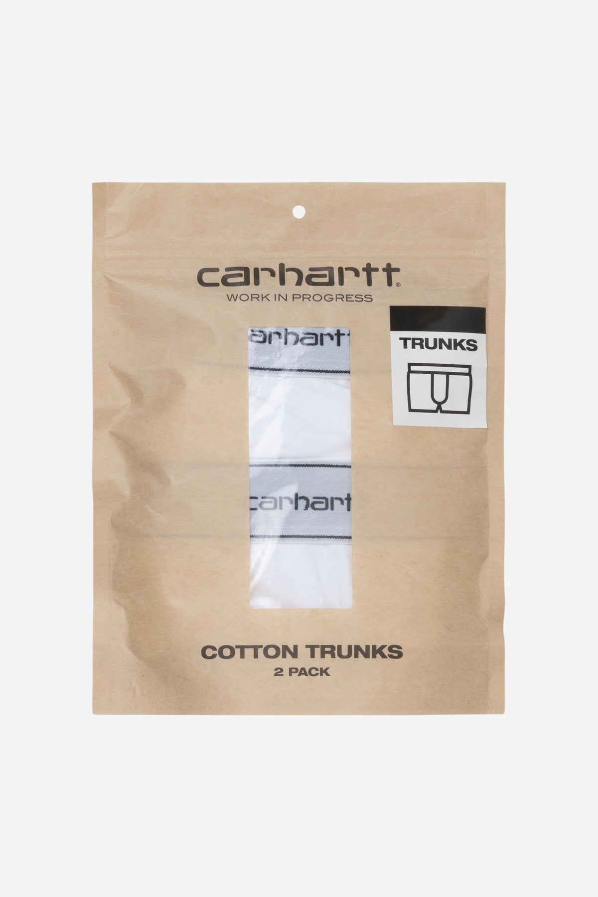 Cotton Trunks - White + White