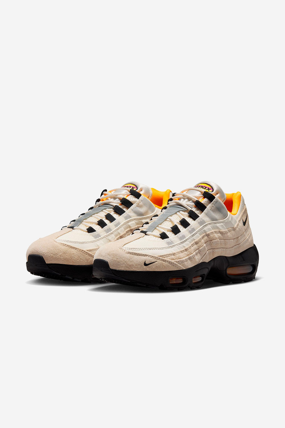 Air Max 95 Men's Shoes - Sail Black Lazer Orange
