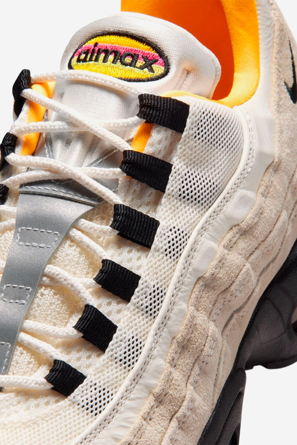 Air Max 95 Men's Shoes - Sail Black Lazer Orange